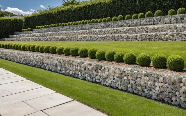 Mur en gabions